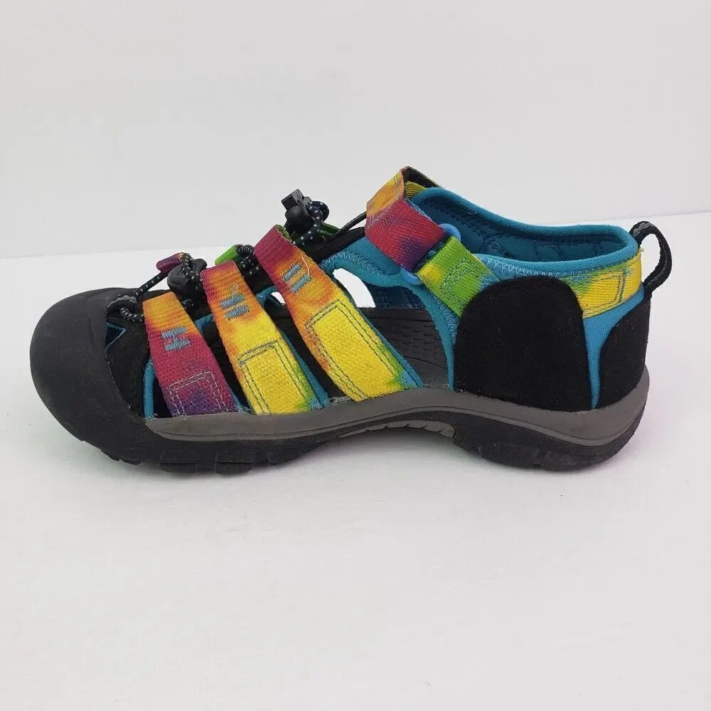 Keen Newport H2 Kids Size 3Y Rainbow Tie Dye Outdoors Fisherman Sandals Shoes